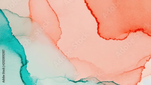 A vibrant watercolor abstract painting featuring shades of red and pink with flowing lines. Perfect for a contemporary art collection or home decor.