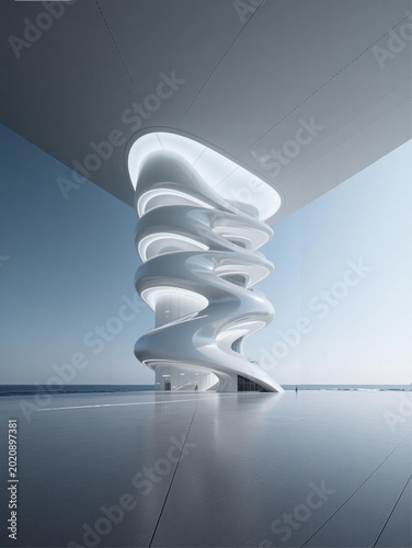 spiral staircase in the sky