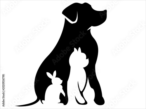 silhouette of a dog