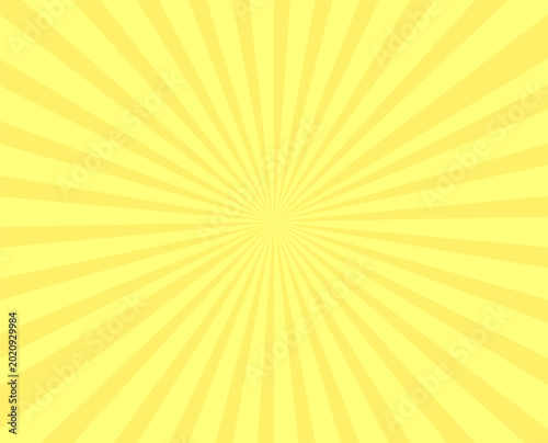 Minimal Soft Yellow Retro Sunburst Pattern Background Vector