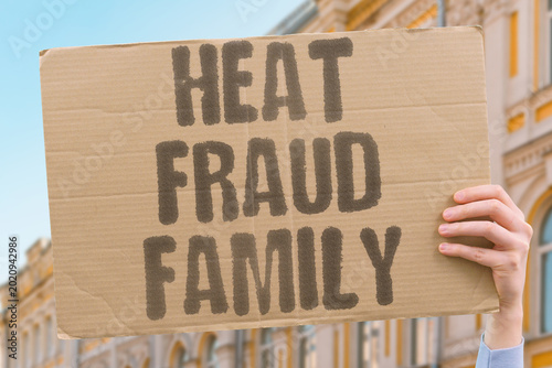 Obraz na plátně "Heat Fraud Family" Climate inaction electoral dishonesty and family failures mirror each other