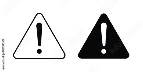 attention sign for ui and web, Vector pictogram