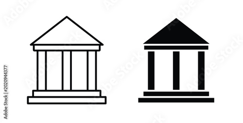 Court icon for ui and web, Vector pictogram