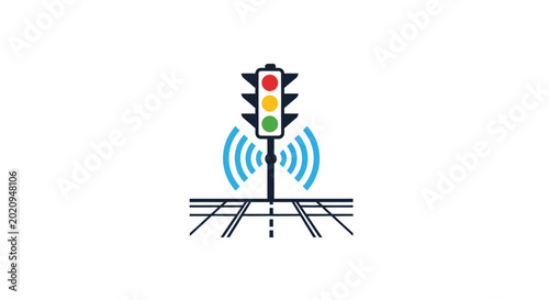 Foto Traffic Light Railway Crossing Signal.