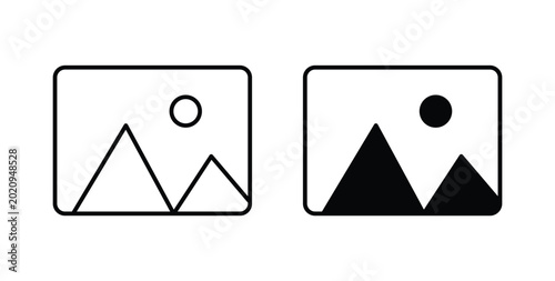 Image icon for ui and web, Vector pictogram