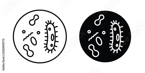 Microorganism icon for ui and web, Vector pictogram