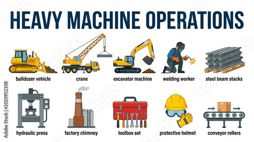 Bulldozer Crane Excavator Welder and Factory Equipment for Heavy Machine Operations