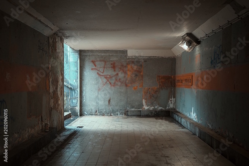 Photos Dirty pedestrian underpass with graffiti in Mons, Belgium