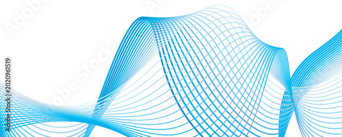 Abstract vibrant gradient line background vector. Futuristic style wall art with line distortion, wave, curved lines, color. Modern wallpaper design for business, technology, website, backdrop.