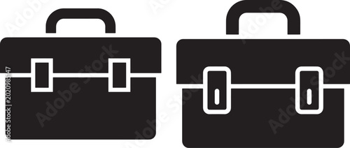 Foto Toolbox icon silhouette vector symbol illustration graphic