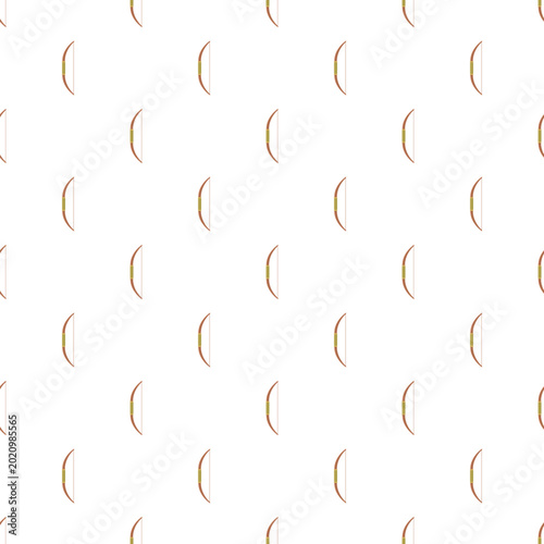Tableau sur toile Archery bows creating a repeating pattern on a white background, useful for desi