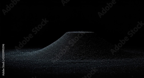 Minimalist dark field suggesting infinite lack of presence, deep philosophical nothingness, and profound empty space or pure vacuum, blank, non-existence, infinite