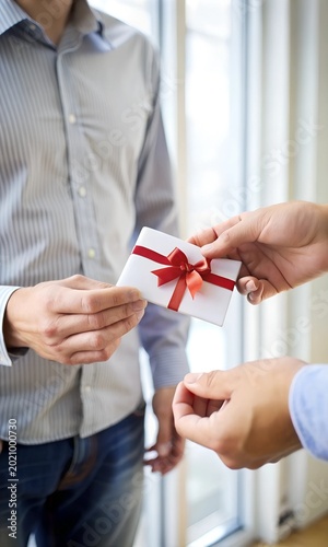 Giving Gift Card Or Voucher