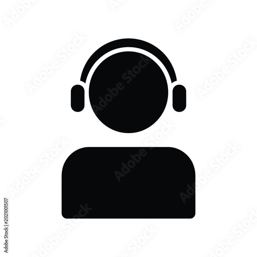 Customer service representative support agent headset