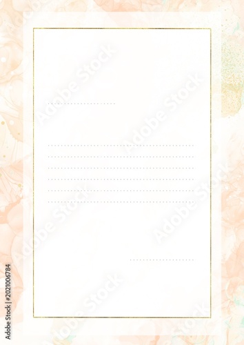 Beige Watercolor Stationery