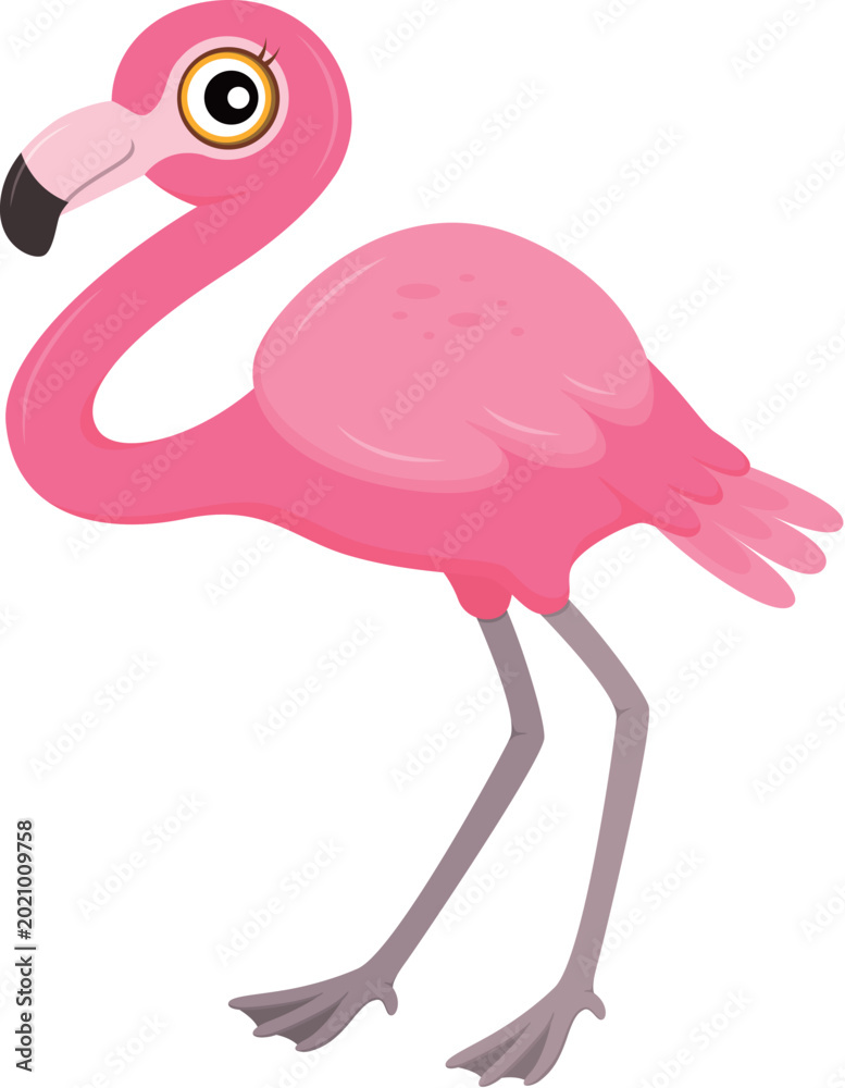 Naklejka premium cute flamingo