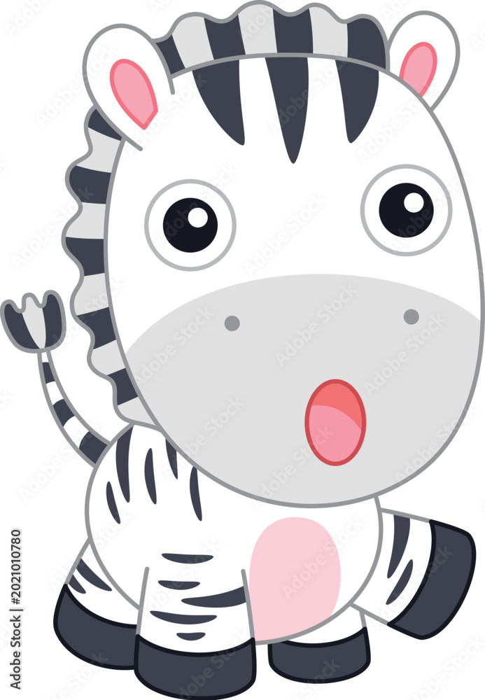 Obraz premium Cute zebra