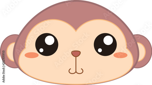 Canvas Print cute monkey