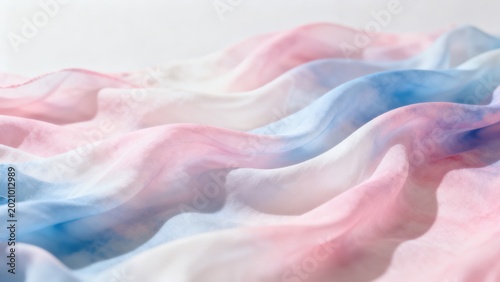Soft flowing fabric with pastel colors