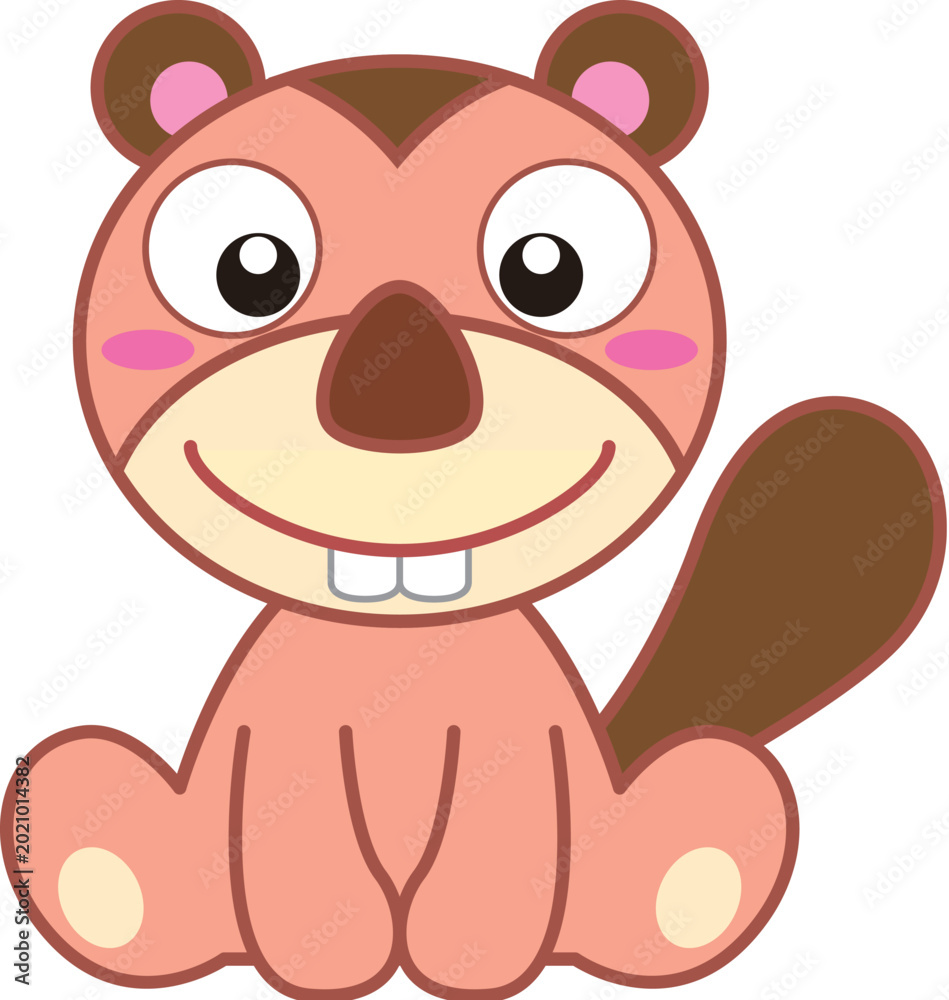Fototapeta premium cute beaver