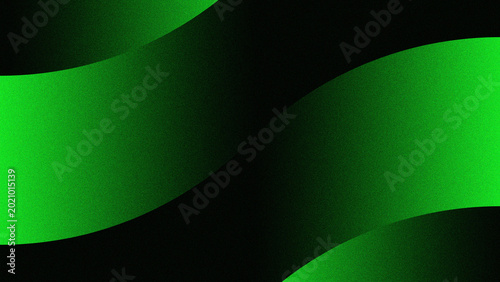 Bild auf Leinwand Abstract green background with a futuristic digital wave pattern featuring brigh