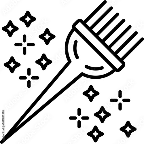 Hair Dye Brush Icon