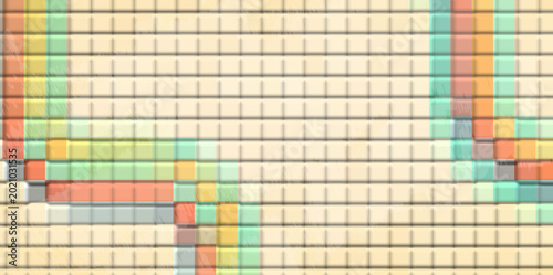 Minimal Abstract Retro Pixel Border Background with Soft Pastel Geometric Lines, Modern Digital Pattern for Creative Graphic and Wallpaper Design