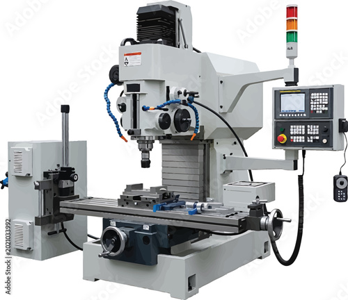 CNC Milling Machine in Industrial Setting
