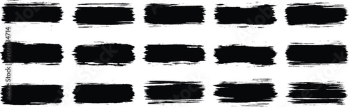 Fotografie Unique Brush strokes vector