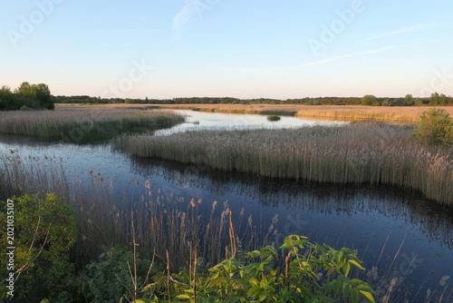 Obraz na płótnie The Landtrask dam on northwestern Gotland Sweden