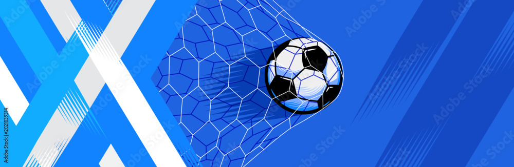 Fototapeta premium Stylish Argentina football background featuring light blue and white brush strokes with a soccer ball and tactical field elements. Clean and modern sports theme inspired by Argentina colors.