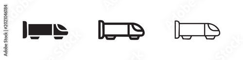 Fotografía Futuristic Maglev Train Icon Transportation Concept