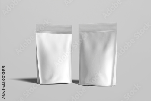 Foto Coffee Bag Pouch Blank Mockup
