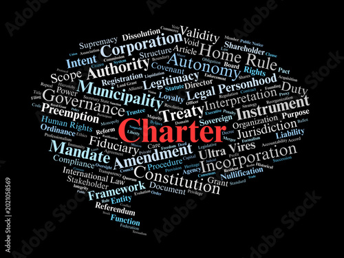 Konstfotografi Charter Word Cloud