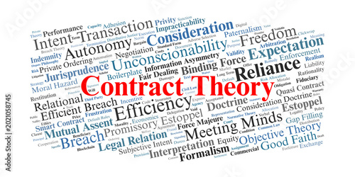 Photos Contract Theory Word Cloud