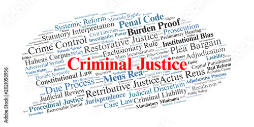 Fotografía Criminal Justice Word Cloud