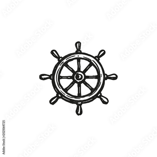 Ship Wheel Vector
