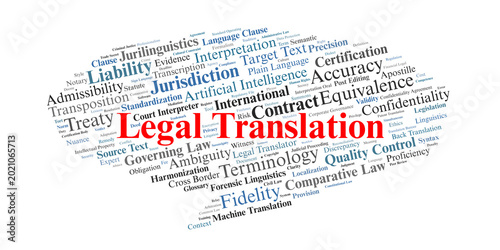 Foto Legal Translation Word Cloud