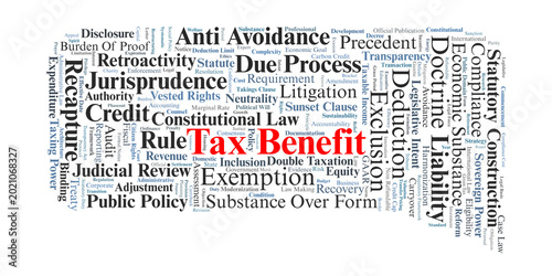 Photos Tax Benefit Word Cloud