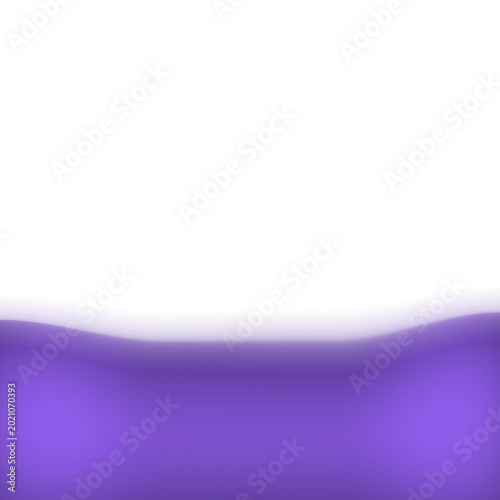 Fotografie Smooth Deep Purple Wavy Lower Third Bottom Fade to Transparent Overlay, PNG