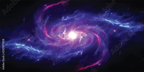 Konstfotografi An abstract futuristic wallpaper featuring glowing blue and purple plasma waves