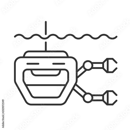 Vászonkép ROV linear icon