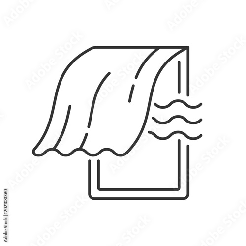 Foto Airing bedroom linear icon