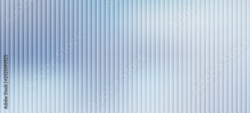 Quadro su tela Glass texture background with soft blue gradient, vertical ripple lines and frosted translucent effect