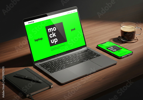 Responsive design mockup