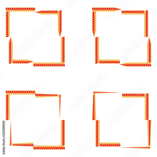 Canvas Print Bright border frame