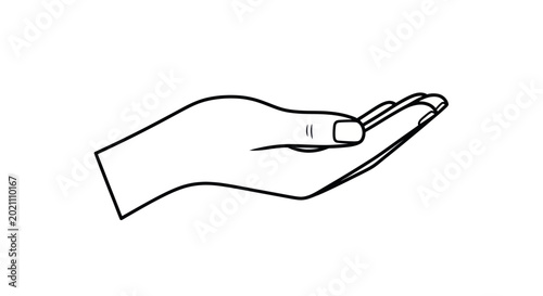 Konstfotografi Open Hand Illustration - Offering, Receiving, Gesture, Support, Help, Care