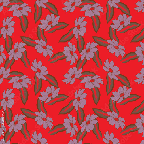 фотографія extile design bright background solid abstract three-tone small rose and tiny fl