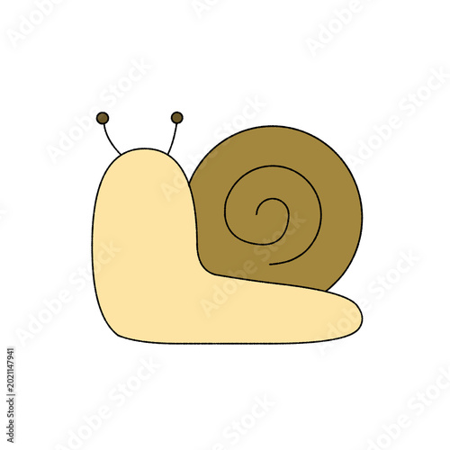 かたつむりのアイコンイラスト