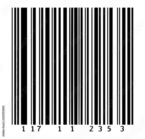 Minimal Barcode PNG, Clean Retail Identification Illustration